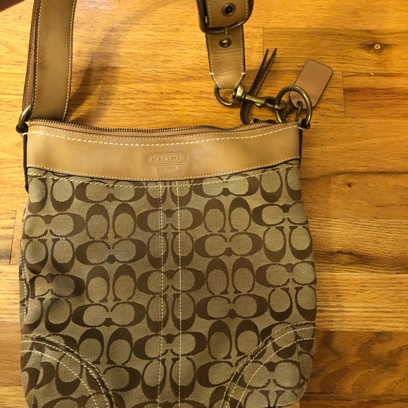 AUTHENTIC COACH 10403 Sig. C - LIGHT BROWN TAN Bag - Picture 3 of 7